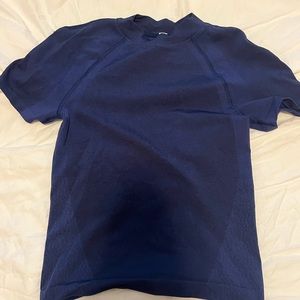 Lululemon dark blue running shirt